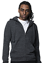 Unisex eco Triblend French Terry Full Zip Hoodie  front