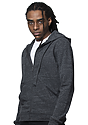 Unisex eco Triblend French Terry Full Zip Hoodie  side