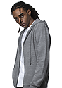 Unisex eco Triblend French Terry Full Zip Hoodie ECO TRI GREY side