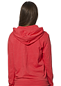 Unisex eco Triblend French Terry Full Zip Hoodie ECO TRI TRUE RED back