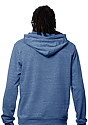 Unisex eco Triblend French Terry Full Zip Hoodie ECO TRI ROYAL back