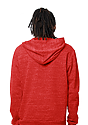 Unisex eco Triblend French Terry Pullover Hoody ECO TRI TRUE RED back