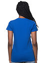 Women's Organic Short Sleeve Tee NAUTICAL BLUE Back