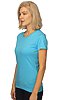 Women's Organic Short Sleeve Tee SCUBA BLUE Side