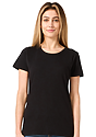 Women's Short Sleeve Tee BLACK Front