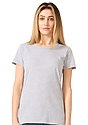 Women's Short Sleeve Tee HEATHER GREY Front