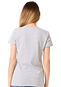 Women's Short Sleeve Tee HEATHER GREY Back