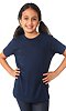 Youth Short Sleeve Crew Tee NAVY Front2
