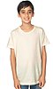 Youth Organic Short Sleeve Crew Tee NATURAL Front