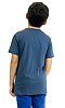 Youth Organic Short Sleeve Crew Tee PACIFIC BLUE Back