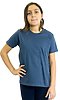 Youth Organic Short Sleeve Crew Tee PACIFIC BLUE Front2