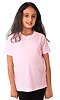 Youth Organic Short Sleeve Crew Tee ROSE PINK Front