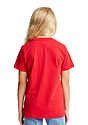 Youth Short Sleeve Crew Tee RED Back