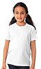 Youth Short Sleeve Crew Tee WHITE Front2