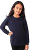 Youth Long Sleeve Crew Tee NAVY Front2
