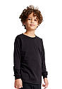 Youth Organic Long Sleeve Crew Tee  Front