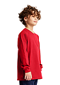 Youth Long Sleeve Crew Tee RED Back