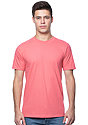 Unisex Organic Short Sleeve Tee CORAL Front