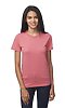 Unisex Organic Short Sleeve Tee CORAL Front2