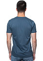 Unisex Organic Short Sleeve Tee PACIFIC BLUE Back
