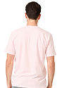 Unisex Organic Short Sleeve Tee ROSE PINK Back