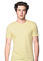 Unisex Short Sleeve Tee PALE YELLOW Front