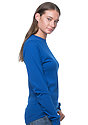Unisex Organic Long Sleeve Tee NAUTICAL BLUE Back2
