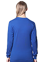 Unisex Organic Long Sleeve Tee NAUTICAL BLUE Back3