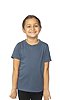 Toddler Organic Short Sleeve Crew Tee PACIFIC BLUE Front