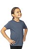 Toddler Organic Short Sleeve Crew Tee PACIFIC BLUE Side