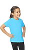 Toddler Organic Short Sleeve Crew Tee SCUBA BLUE Side