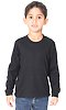 Toddler Long Sleeve Crew Tee BLACK Front