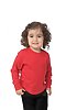 Toddler Long Sleeve Crew Tee RED Front