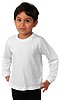 Toddler Long Sleeve Crew Tee WHITE Front
