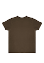 Toddler Short Sleeve Coverstitch Neck Tee CHOCOLATE 2