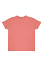 Toddler Organic Short Sleeve Coverstitch Neck Tee CORAL 2