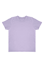 Toddler Organic Short Sleeve Coverstitch Neck Tee LILAC 1