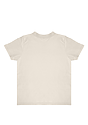 Toddler Organic Short Sleeve Coverstitch Neck Tee NATURAL 2
