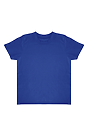 Toddler Organic Short Sleeve Coverstitch Neck Tee NAUTICAL BLUE 1