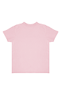 Toddler Organic Short Sleeve Coverstitch Neck Tee ROSE PINK 2