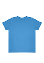 Toddler Organic Short Sleeve Coverstitch Neck Tee MALIBU BLUE 1