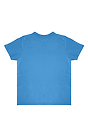 Toddler Organic Short Sleeve Coverstitch Neck Tee MALIBU BLUE 2