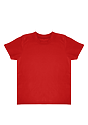 Toddler Short Sleeve Coverstitch Neck Tee RED 1