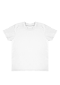 Toddler Short Sleeve Coverstitch Neck Tee WHITE 1