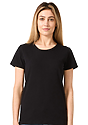 Women's Relaxed Fit Short Sleeve Tee BLACK 1