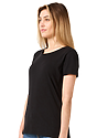 Women's Relaxed Fit Short Sleeve Tee BLACK 2