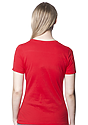 Women's Relaxed Fit Short Sleeve Tee RED 3