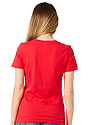 Women's Relaxed Fit Short Sleeve Tee RED 3