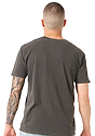 Unisex Vintage Pigment Dyed Tee CHARCOAL Back