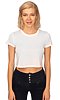 Weekend Boxy Crop WHITE Front